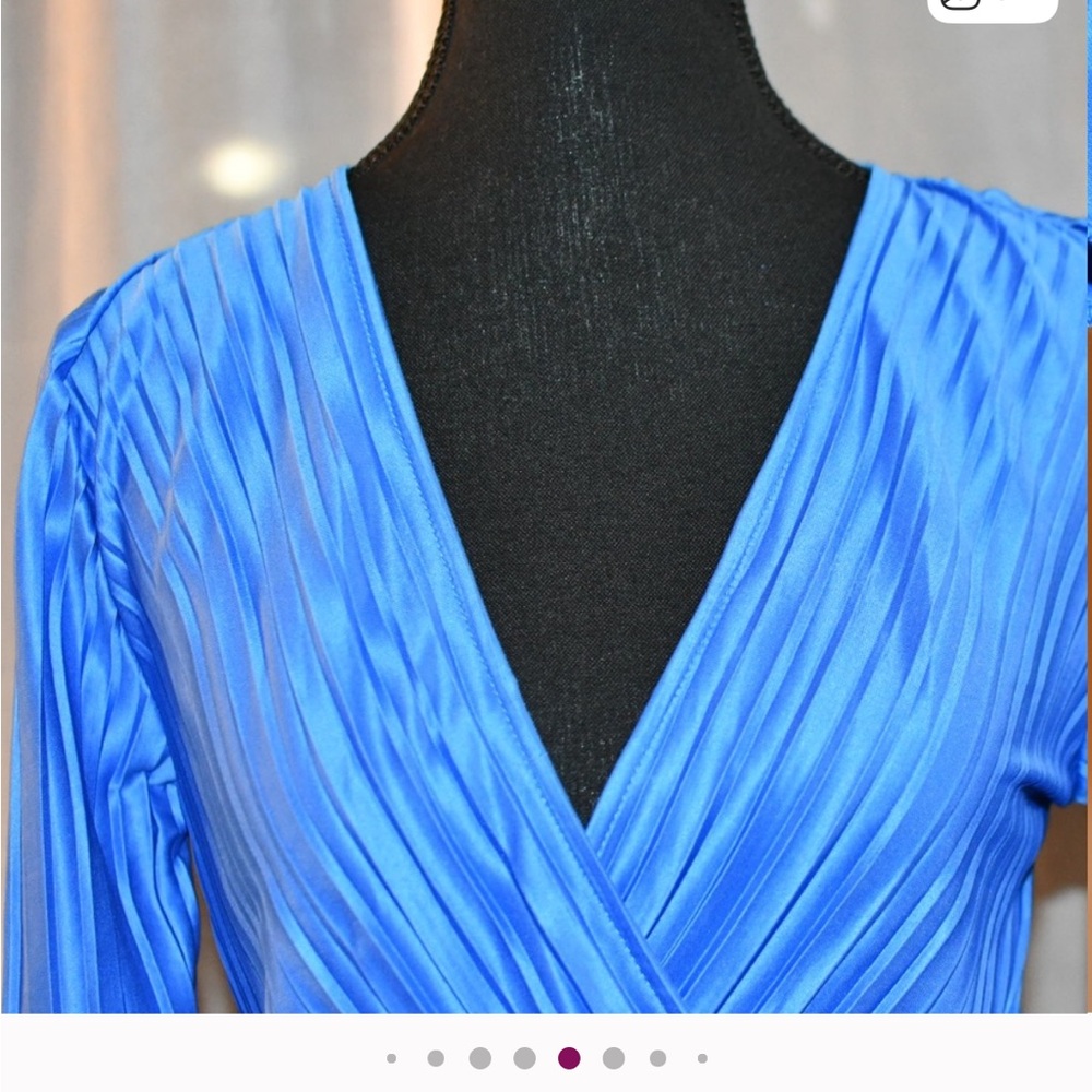 DKNY Women's Vibrant Blue Midi Dress - Picture 6 of 12